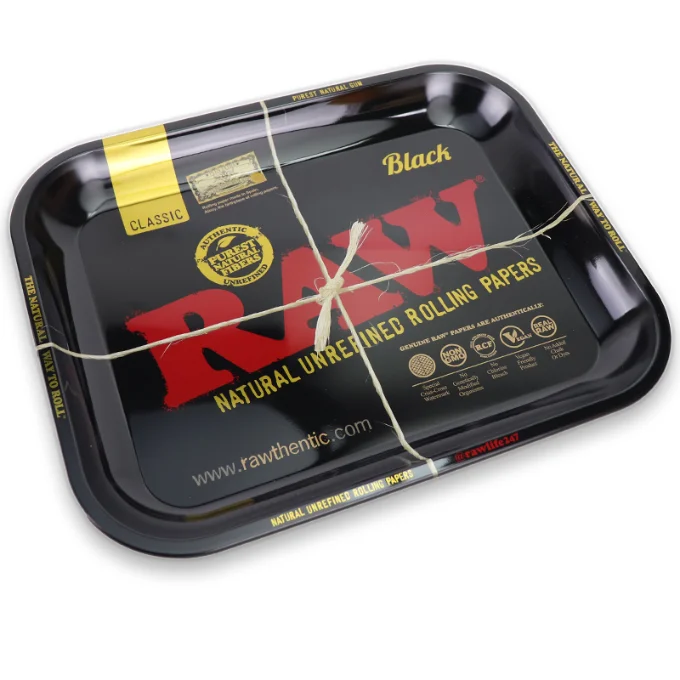 Raw Black Large Rolling Tray