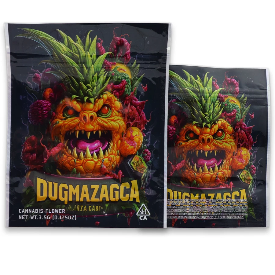 DUFMAZAGCA Monster Pineapple Mylar Bag Zip Lock