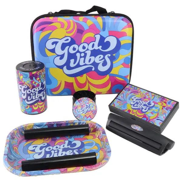 Good Vibes Rolling Tray Smoking Kit