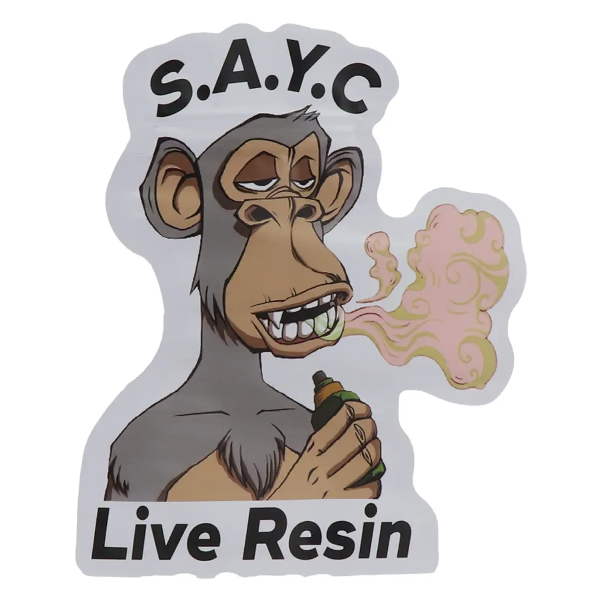 LIVE RESIN S.A.Y.C Smell proof Mylar Bag