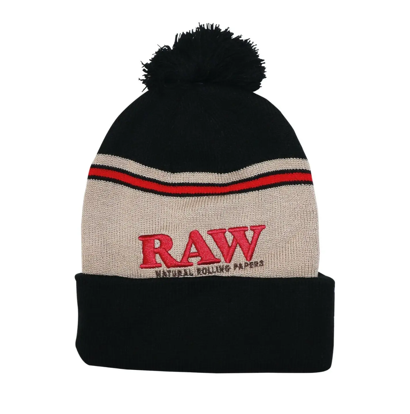 raw-knit-beanie-hat-black-and-brown-clothing-accessories